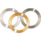 Gold Target,  Ø3inch x Ø2inch x 0.1mm Annular on Support Ring, 99.99%. Au