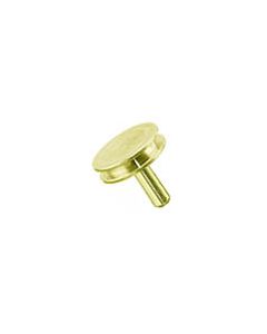 SEM pin stub Ã˜12.7 diameter top, standard pin, brass
