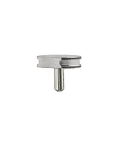 SEM pin stub Ã˜12.7 diameter top, with flat, standard pin, aluminium