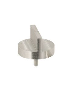 Double 90 degree angled SEM pin stub Ø25.4mm diameter standard pin, aluminium