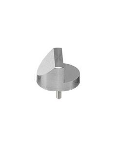 SEM Dish pin stub, Ø12.7x7mm with 1.5mm dish depth, aluminium