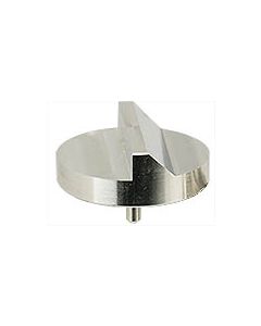 45/90 degree angled SEM pin stub Ø32mm diameter, standard pin, aluminium