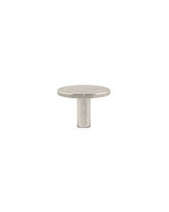Low profile Zeiss pin stub Ã˜12.7 diameter with 1mm height, short pin, aluminium