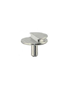 Low profile Zeiss pin stub Ã˜12.7 diameter with 90Â°, short pin, aluminium