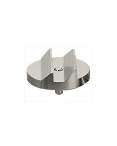 Double 45/90 degree angled Zeiss pin stub Ã˜25.4 diameter, short pin, aluminium