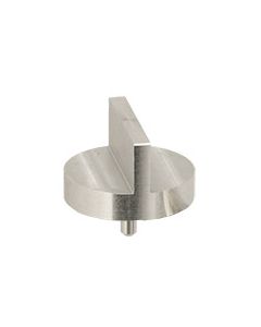 Double 90 degree angled Zeiss pin stub Ã˜25.4 diameter, short pin, aluminium