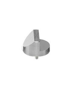 45/90 degree angled Zeiss pin stub Ã˜25.4 diameter, short pin, aluminium