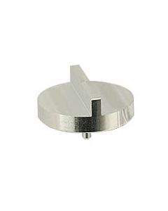 Double 90 degree angled Zeiss pin stub Ã˜32mm diameter, short pin, aluminium