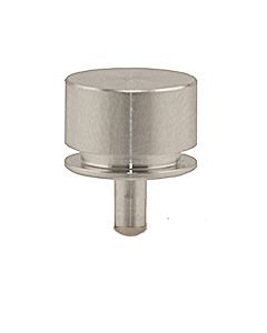 Zeiss pin stub Ã˜12.7 diameter + 6mm extra height, short pin, aluminium