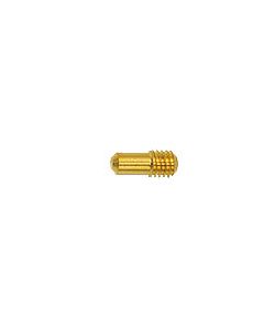 EM-Tec GZM4 compact Zeiss pin stub adapter with M4 thread, gold plated brass, short Zeiss pin