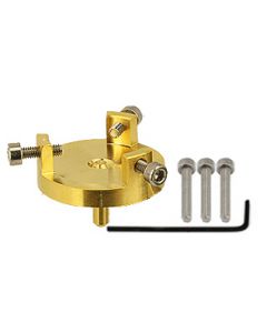 EM-Tec GR20 bulk sample holder for up to ����20mm, gilded brass, pin