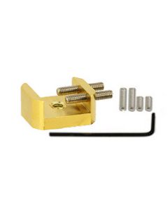EM-Tec GB16 bulk sample holder for up 16mm, gilded brass, M4