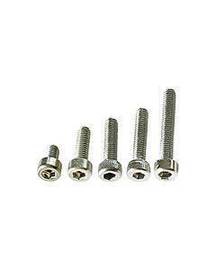 EM-Tec M2C set of socket cap screws M2, stainless steel AISI 304