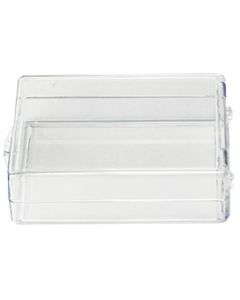 Micro-Tec C35 clear styrene plastic hinged storage boxes, 89x65x25mm