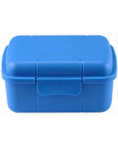 Micro-Tec B40 blue polypropylene plastic hinged storage box, 106x72x55mm