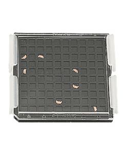 EM-Tec FSB100D FIB lift-out grid storage box with pair of band clips
