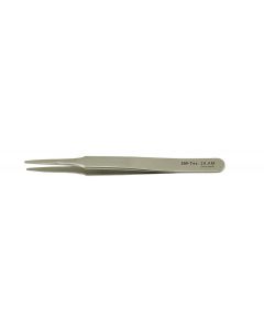 EM-Tec 2A.AM high precision tweezers, style 2A, flat accurate round tips, anti-magnetic stainless steel