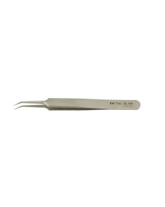 EM-Tec 5B.AM high precision tweezers, style 5B, extra fine bent tips, anti-magnetic stainless steel