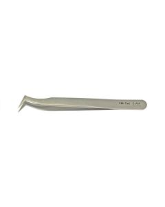 EM-Tec 6.AM high precision tweezers, style 6, angled short strong tips, anti-magnetic stainless steel