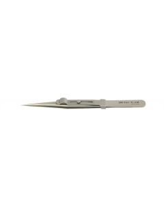 EM-Tec 3.AM high precision locking tweezers, style 3,  very sharp fine tips, anti-magnetic stainless steel