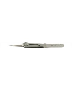 EM-Tec 5.AM high precision locking tweezers, style 5, extra fine straight tips, anti-magnetic stainless steel