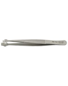 EM-Tec 2W.AM precision wafer handling tweezers for Ø2”/51mm, anti-magnetic stainless steel