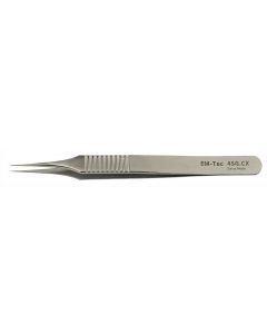 EM-Tec 4SG.CX ultra-precision biology tweezers, style 4, serrated grips, very sharp fine tips, fully non-magnetic C-Star