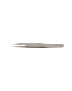 EM-Tec 1.SAN high precision super alloy tweezers, style 1, strong fine tips, fully non-magnetic