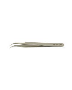 EM-Tec 7.SAN high precision super alloy tweezers, style 7, very fine curved tips, fully non-magnetic