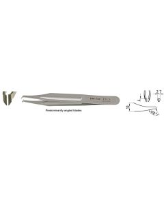 EM-Tec 152.S  high precision mini-cutting tweezers, 4mm angled blades, stainless steel