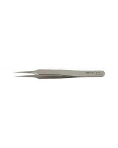 EM-Tec 4.TI high precision tweezers, style 4, very fine sharp tips, titanium