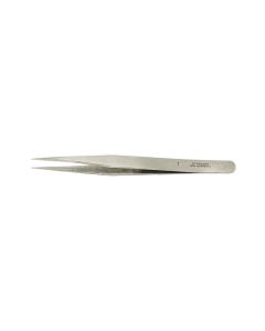 Value-Tec 1.NM general purpose tweezers, style 1, strong fine pointed tips, non-magnetic stainless steel