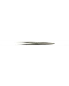 Value-Tec 110.MS industrial strong tweezers, style 110, straight serrated pointed tips, 115mm, magnetic stainless steel