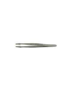 Value-Tec 127.MS industrial strong tweezers, style 127, smooth flat long tips, 115mm, magnetic stainless steel