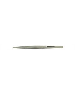 Value-Tec 667.MS industrial strong tweezers, style 667, locking, straight blunt tips, 165mm, magnetic stainless steel