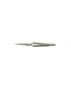 Value-Tec 130X.MS industrial strong tweezers, style 130X, reversed, smooth tips, 120mm, magnetic stainless steel