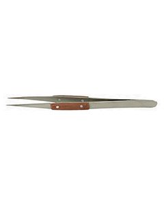 Value-Tec 62.MS fibre grip strong slim tweezers, style 62, serrated pointed tips, 165mm, magnetic stainless steel