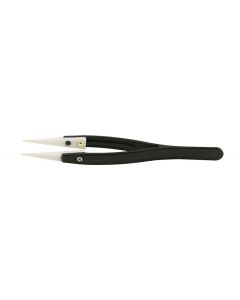 Value-Tec 3.ZTP ceramic tips tweezers, plastic handle, sharp pointed tips, 133mm