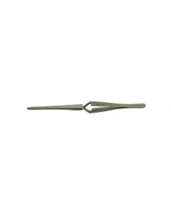 Value-Tec 66X.MS industrial strong tweezers, style 66X, strong, reversed tips, blunt tips, 165mm, magnetic stainless steel