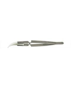 Value-Tec 7X.ZTA ceramic tips reversed tweezers, curved, strong tips, 138mm