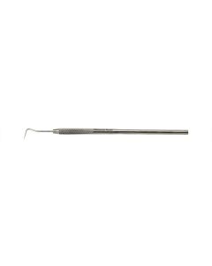 Value-Tec VP6 probe with sharp curved hook tip, round handle, 410 stainless steel