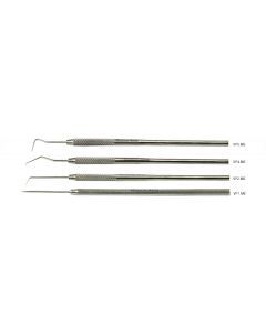 Value-Tec set with 4 probes (VP1/VP2/VP4/VP5) in plastic pouch, 410 stainless steel