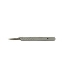 Micro-Tec disposable carbon steel scalpels #11 with plastic handle, sterile