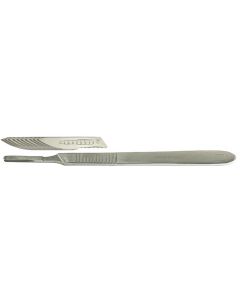 Micro-Tec SH4 stainless steel scalpel blade handle No.4 + 10 x scalpel blades #23