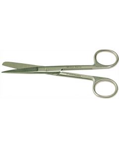 EM-Tec H13 microscopy lab scissors, sharp/blunt tips, straight, 130mm, 410 st. st.