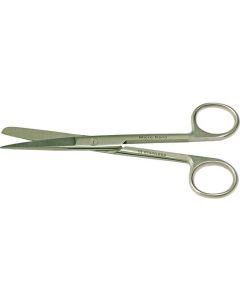 EM-Tec H15 microscopy lab scissors, sharp/blunt tips, straight, 150mm, 410 st. st.