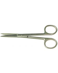 EM-Tec S11 microscopy lab scissors, sharp tips, straight, 110mm, 410 st. st.