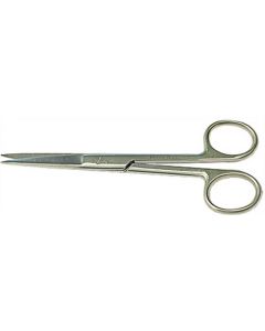 EM-Tec S13 microscopy lab scissors, sharp tips, straight, 130mm, 410 st. st.