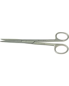 EM-Tec S15 microscopy lab scissors, sharp tips, straight, 150mm, 410 st. st.