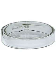 Micro-Tec borosilicate glass petri dish w. lid, 75mm diameter